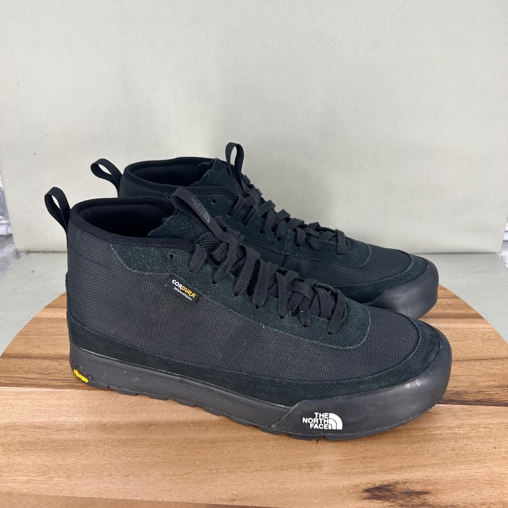 The North Face Cordura Vibram Black Mid Boots NF0A8ADA Mens 12 Womens 13.5